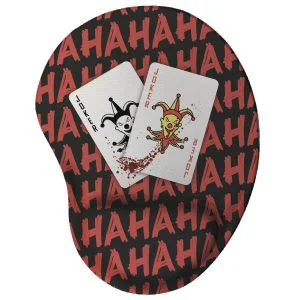Mouse pad Curinga Joker Hahaha Vermelho