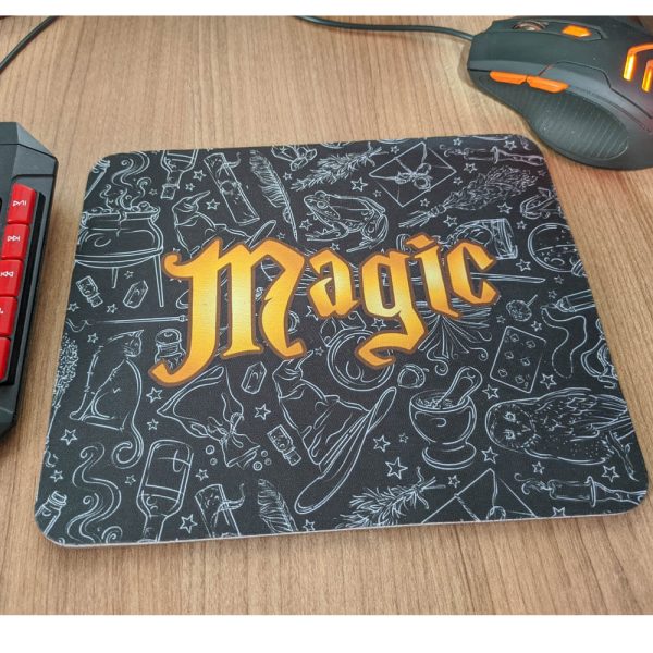 mouse pad retangular geek magic presente criativo