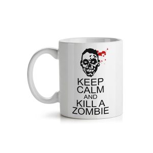 Caneca Geek Zumbi - Keep Calm and Kill a Zombie - Imagem 1