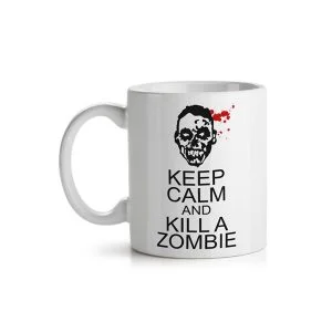 Caneca Geek Zumbi - Keep Calm and Kill a Zombie - Imagem 1