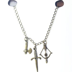 Colar Geek Armas RPG - Presente Criativo Geek - Imagem 1