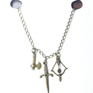Colar Geek Armas RPG - Presente Criativo Geek - Imagem 1