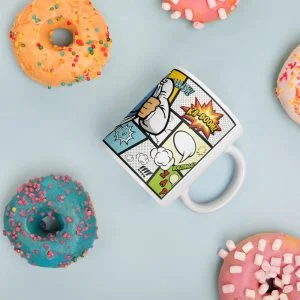 Caneca super pai comics presente criativo geek - Imagem 5