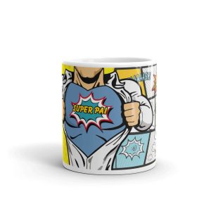 Caneca super pai comics presente criativo geek - Imagem 4