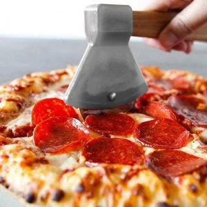 Cortador de Pizza Machado Cinza - Presente Criativo Geek - Imagem 2