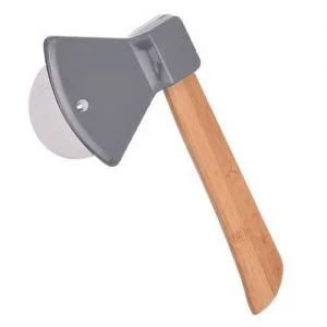 Cortador de Pizza Machado Cinza - Presente Criativo Geek - Imagem 1