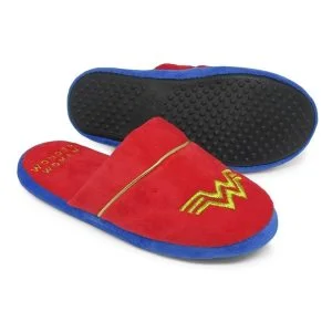 chinelo de quarto Pantufa Mulher Maravilha presente geek e nerd