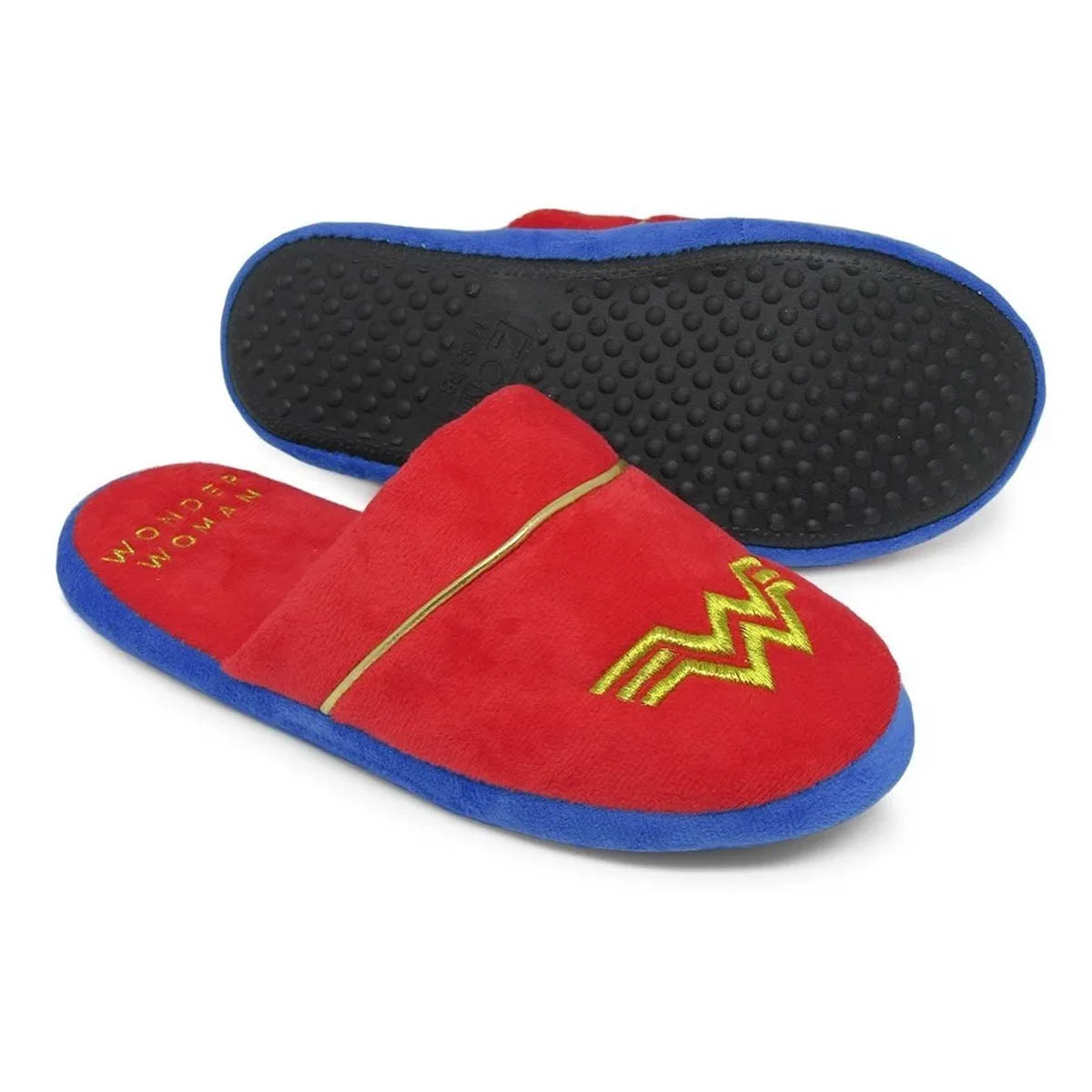 chinelo de quarto Pantufa Mulher Maravilha presente geek e nerd