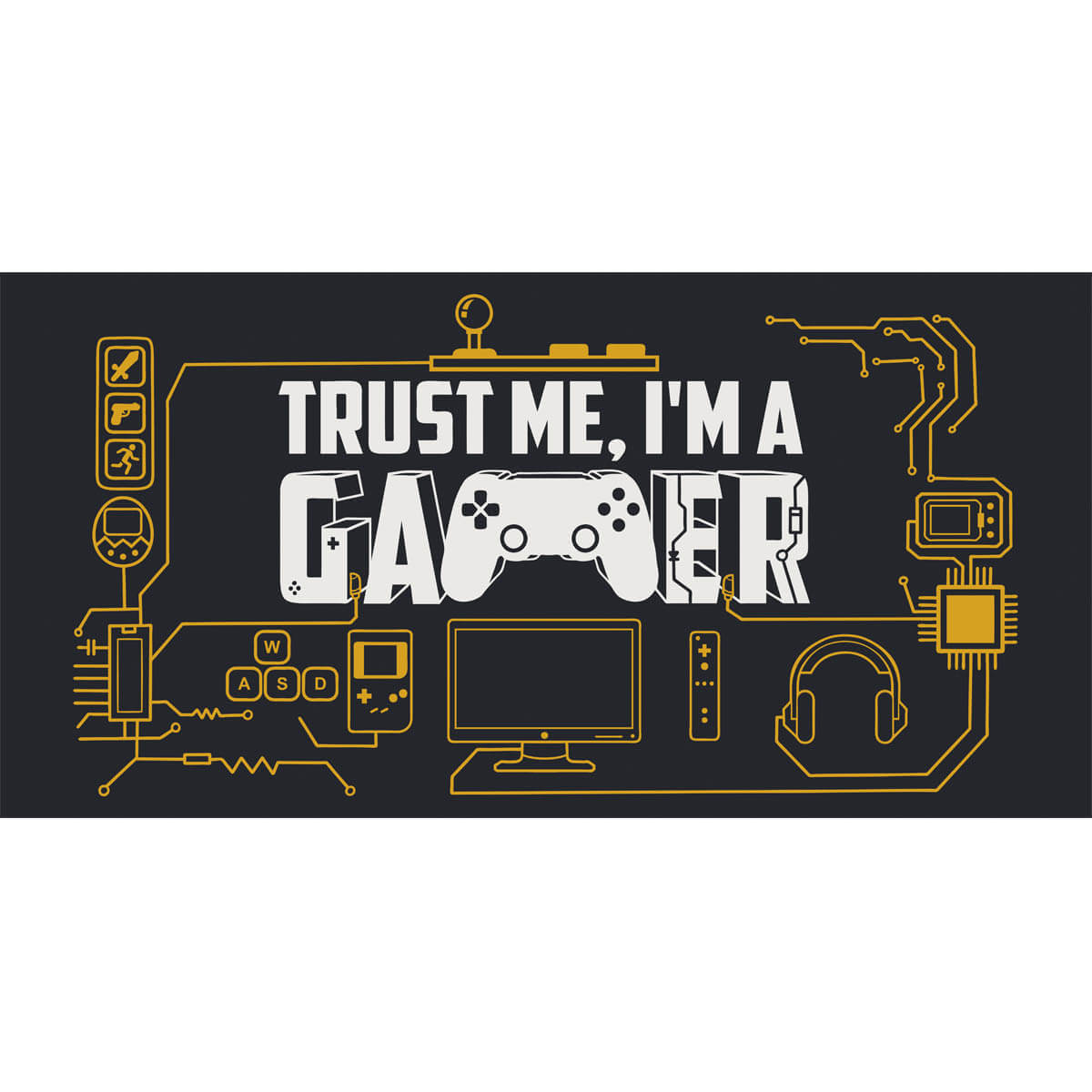 Mouse Pad Trust me I'm a Gamer Presente Criativo Geek Nerd Mouse Pad Trust me I'm a Gamer Presente Criativo Geek Nerd