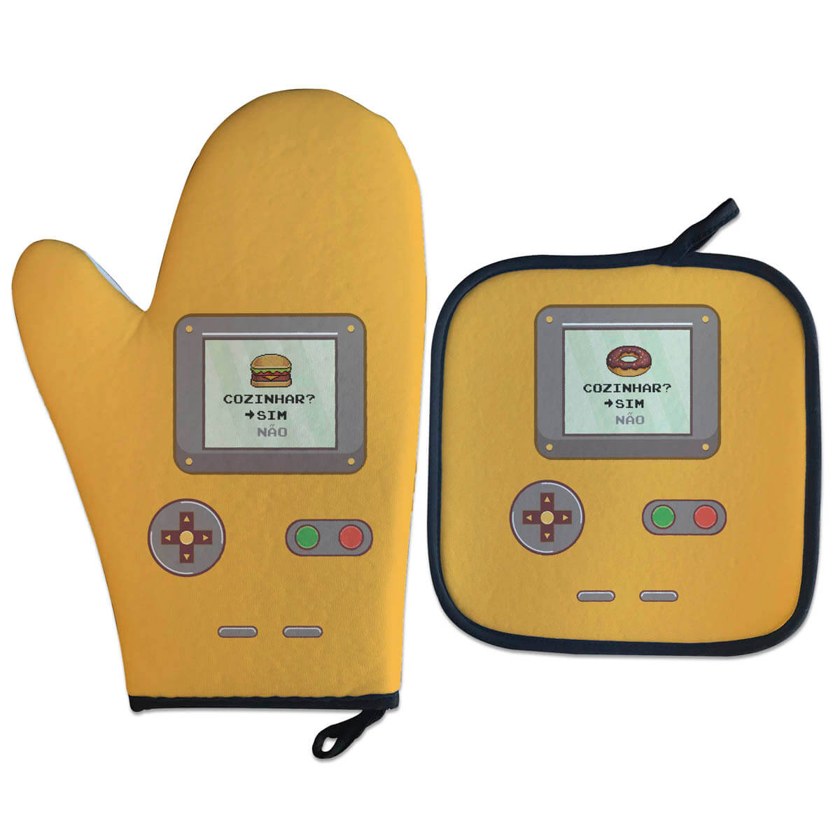 Kit Luva Térmica Gamer Retrô Laranja