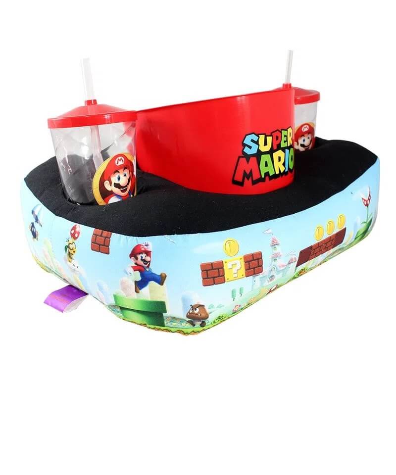 Almofada Porta Pipoca Mario Cenario - Presente Criativo Geek 3