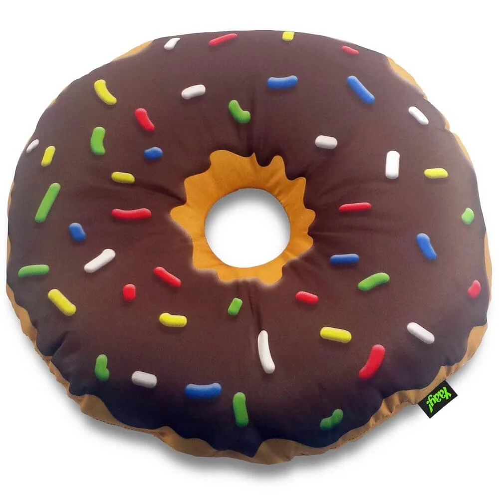 Almofada Rosquinha Donut Chrocolate - Presente Criativo Geek Almofada Rosquinha Donut Chrocolate - Presente Criativo Geek