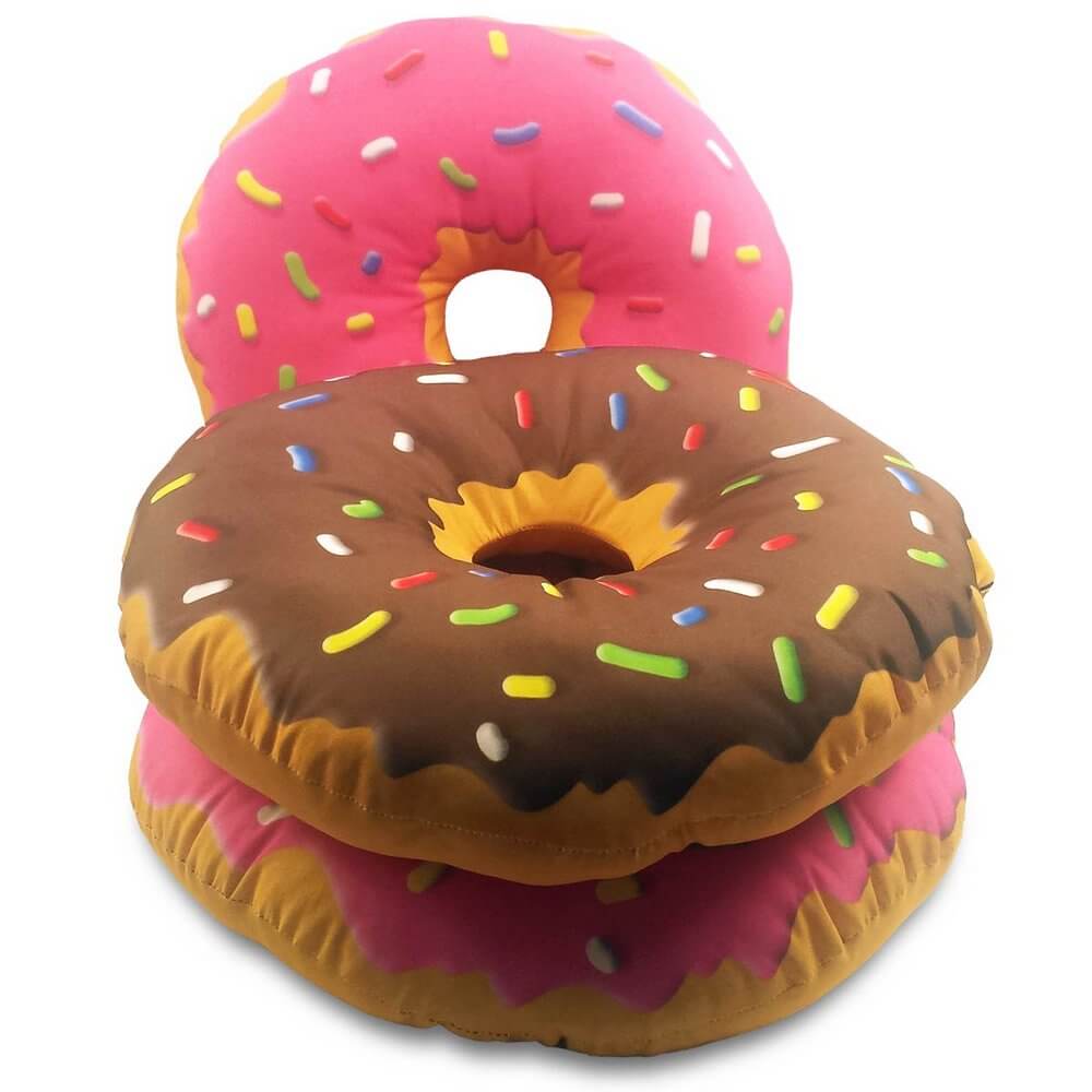 Almofada Rosquinha Donut Morango - Presente Criativo Geek 3
