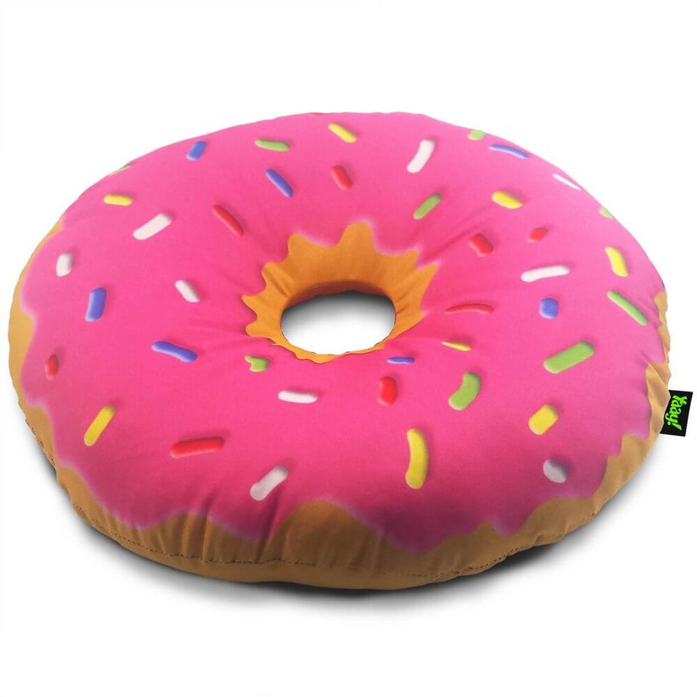 Almofada Rosquinha Donut Morango - Presente Criativo Geek Almofada Rosquinha Donut Morango - Presente Criativo Geek