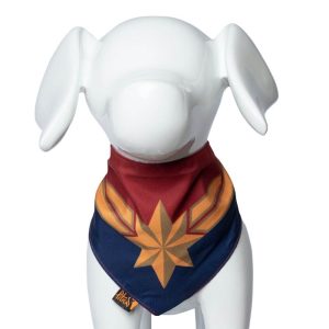 Bandana Para Cachorro Capitã Marvel Presente Criativo Geek