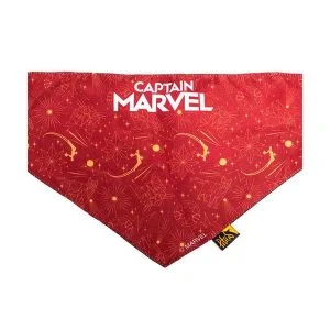 Bandana Para Cachorro Capitã Marvel Presente Criativo Pet Geek