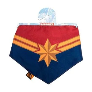 Bandana Para Cachorro Capitã Marvel Presente Criativo Pet Geek Herói