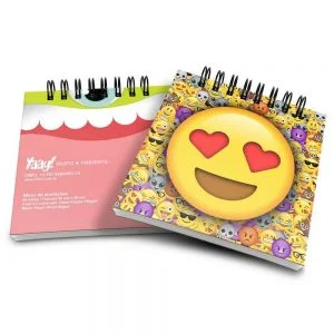 Bloco de Notas Emoji Amor - Presente Criativo Geek 2