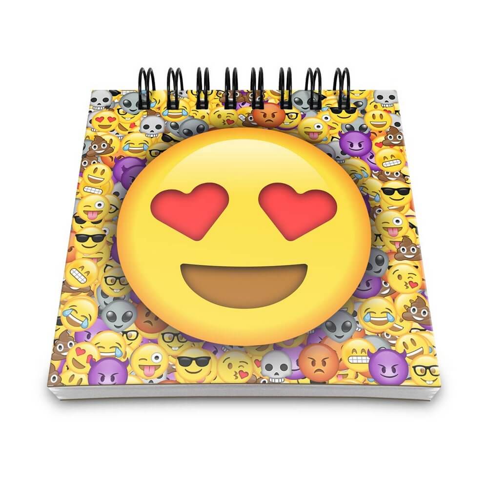 Bloco de Notas Emoji Amor - Presente Criativo Geek Bloco de Notas Emoji Amor - Presente Criativo Geek