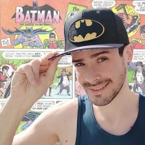 Boné aba reta Batman DC presente criativo geek