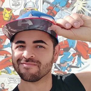 Boné aba reta capitão américa presente criativo geek 1