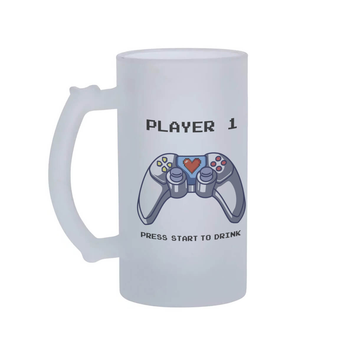 Caneca chopp Casal geek Player 1 e player 2