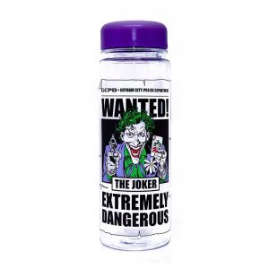 Garrafa Plástica Joker Wanted - Presente Geek