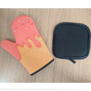 Luva Forno Geek com Aparador Sorvete Presente Cozinha Criativa (1)