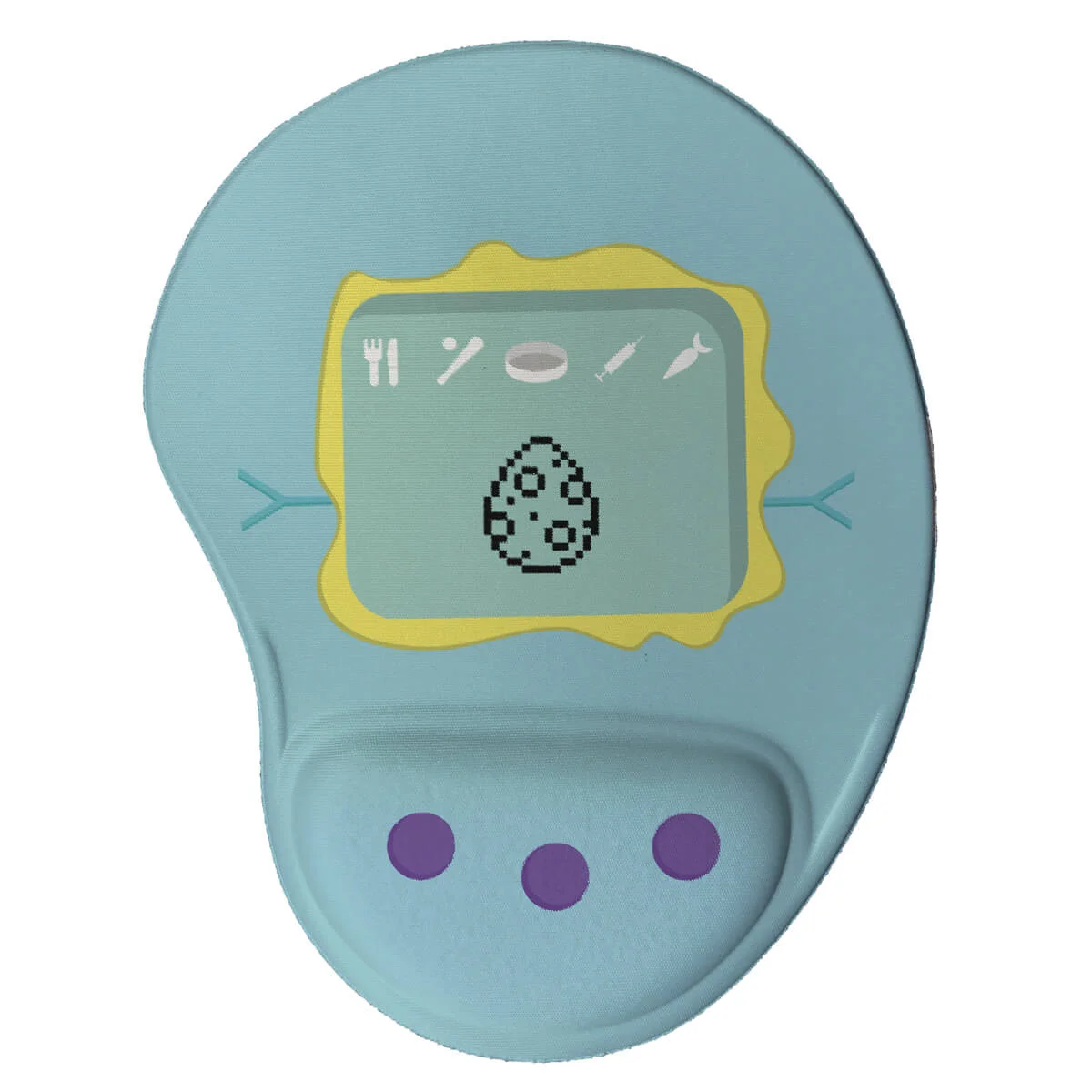 Mouse Pad Bichinho Virtual Tamagotchi Azul