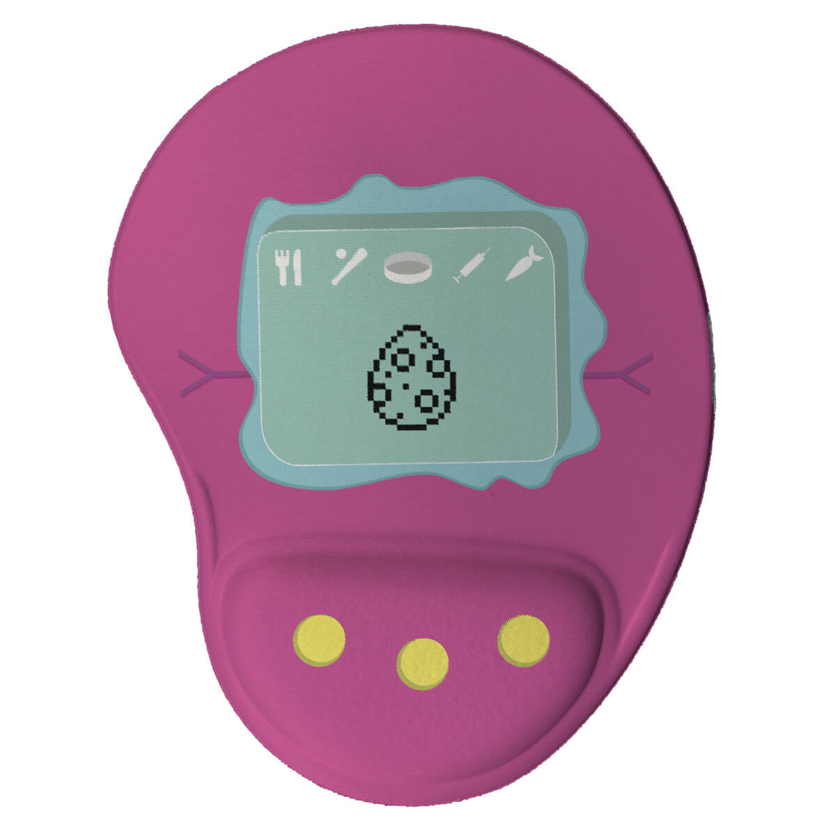 Mouse Pad Bichinho Virtual Tamagotchi Rosa