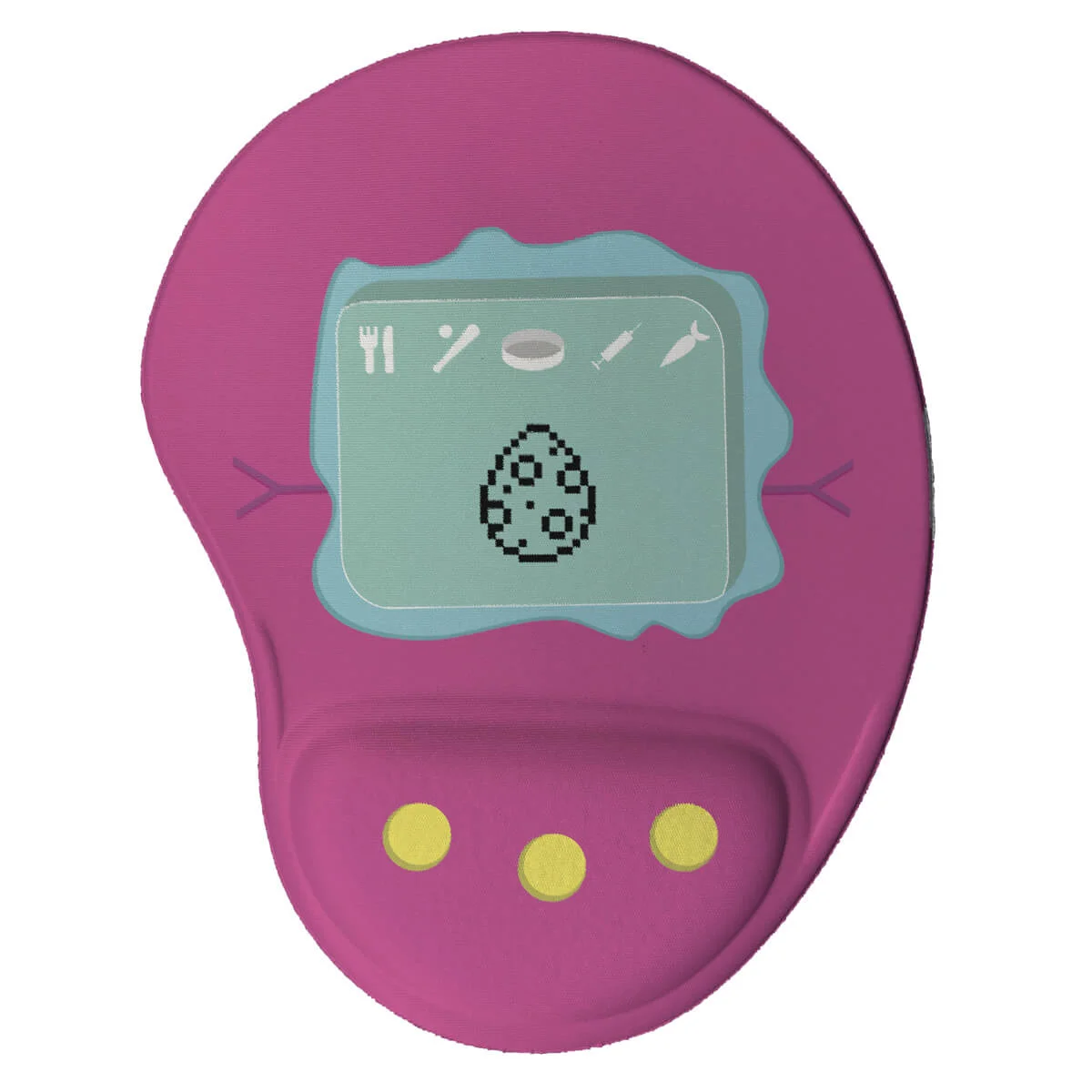 Mouse Pad Bichinho Virtual Tamagotchi Rosa