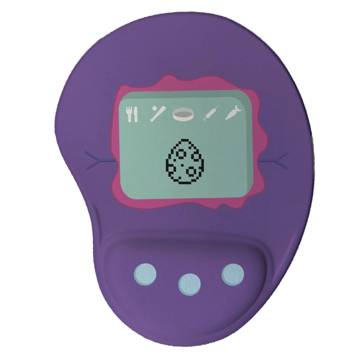 Mouse Pad Bichinho Virtual Tamagotchi Roxo