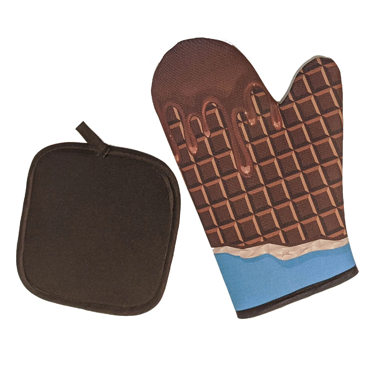 luva termica para forno chocolate cozinha criativa geek