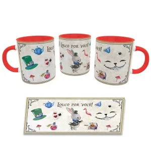Caneca casal wonderland Coelho