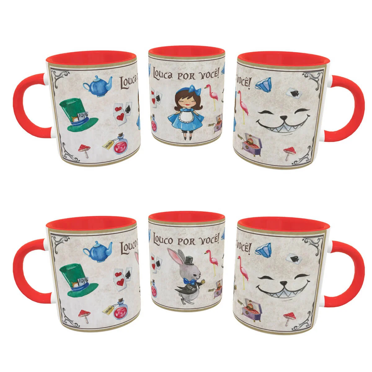 Caneca casal wonderland Caneca casal wonderland
