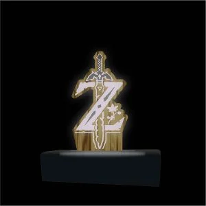 Luminária em Acrílico - Logo Zelda - Presente Geek