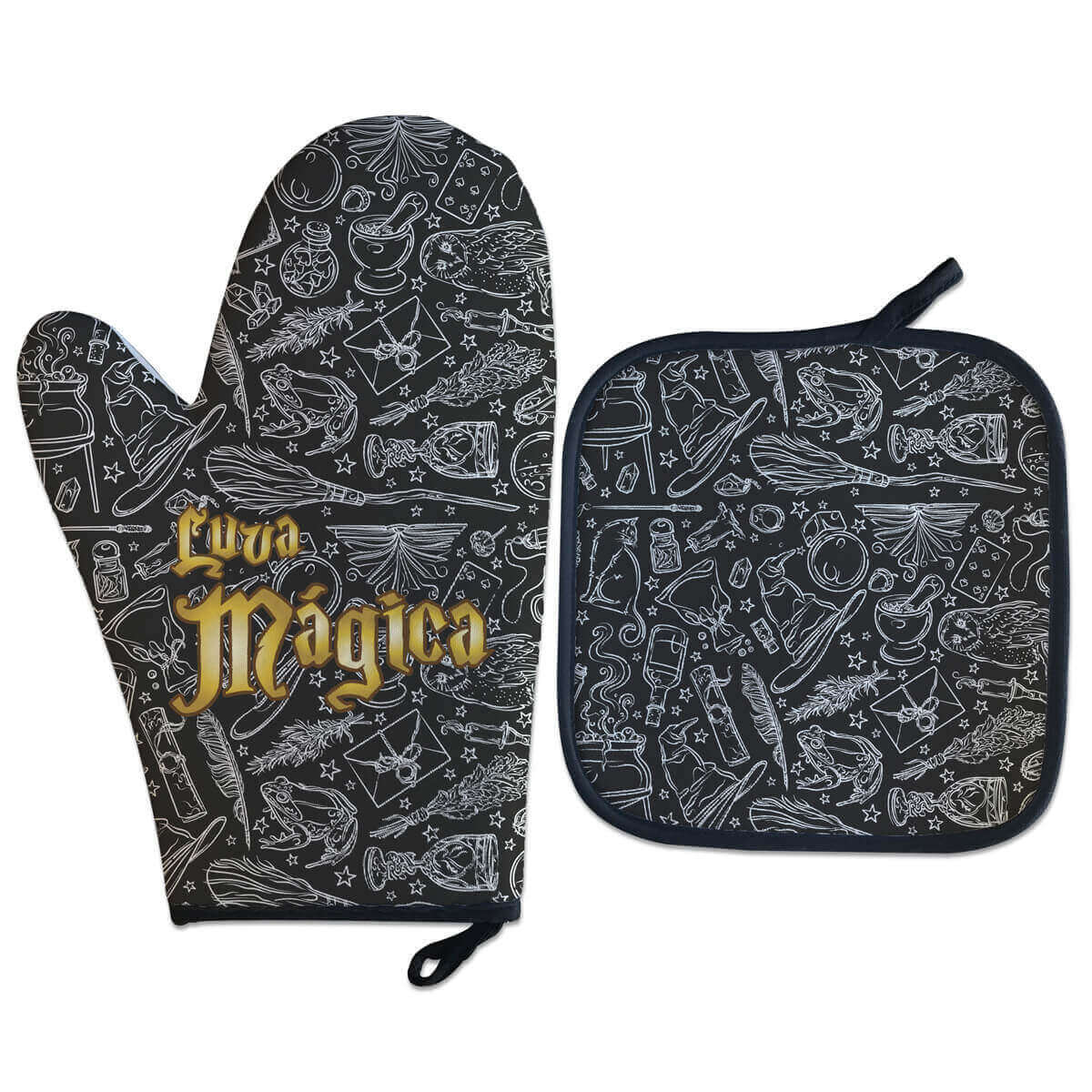 Luva Térmica Mágica Preto- Presente Criativo Geek