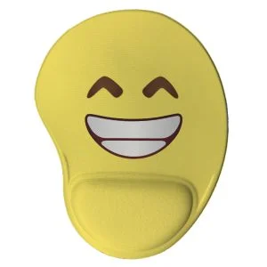 Mouse pad geek ergonômico Emoji Sorriso Presente Criativo