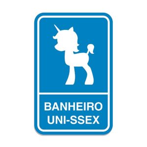 Placa de lavabo Uni-ssex - Presente Criativo Geek