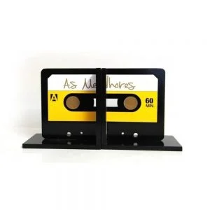 Suporte para Livros Fita Cassete - Presente Criativo Geek 2