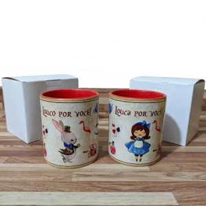 caneca geek casal maluco presente criativo namorados