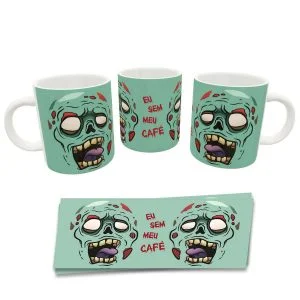 Caneca Zumbi Café - Presente Criativo Geek