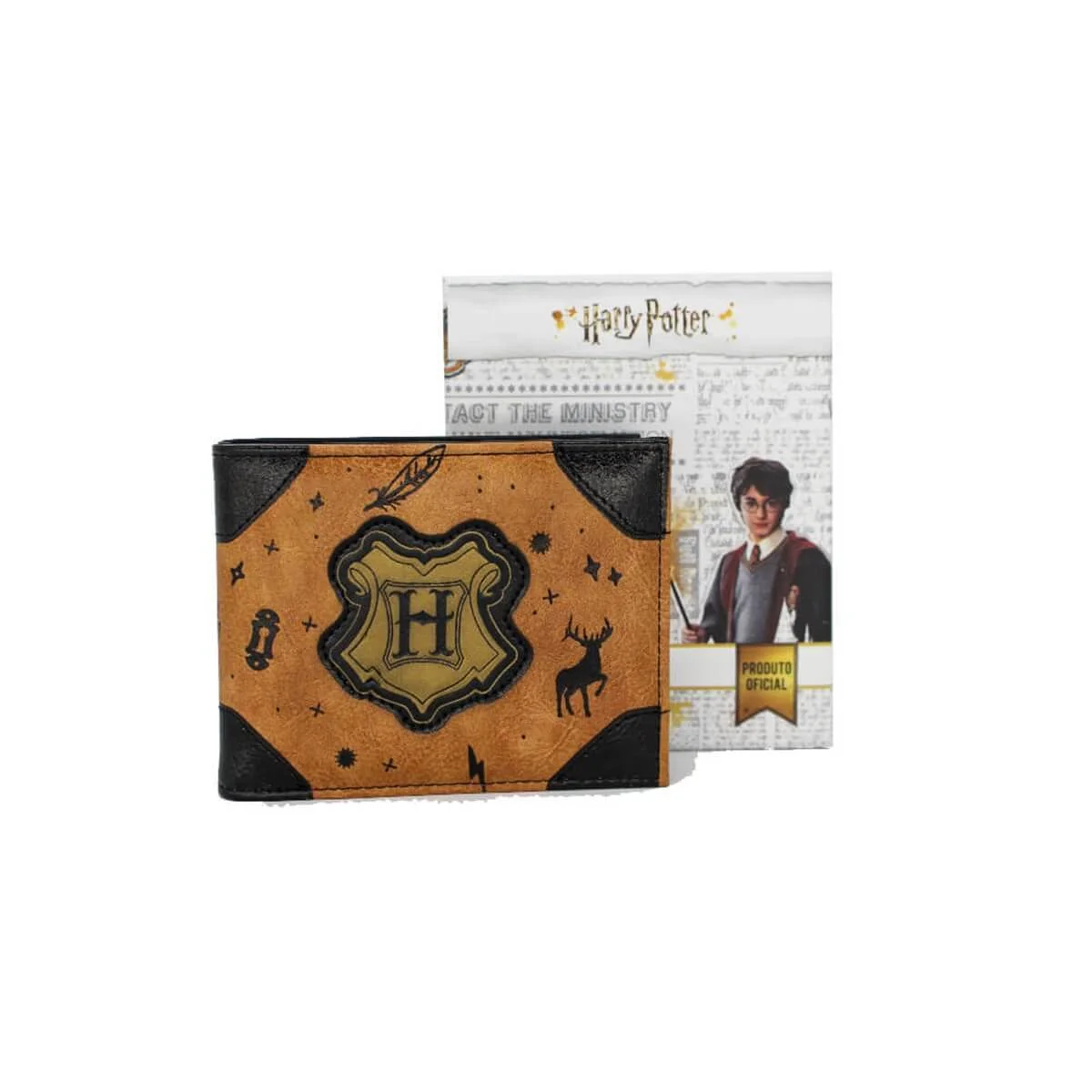 Carteira Hogwarts Harry Potter - Presente Criativo Geek Carteira Hogwarts Harry Potter - Presente Criativo Geek