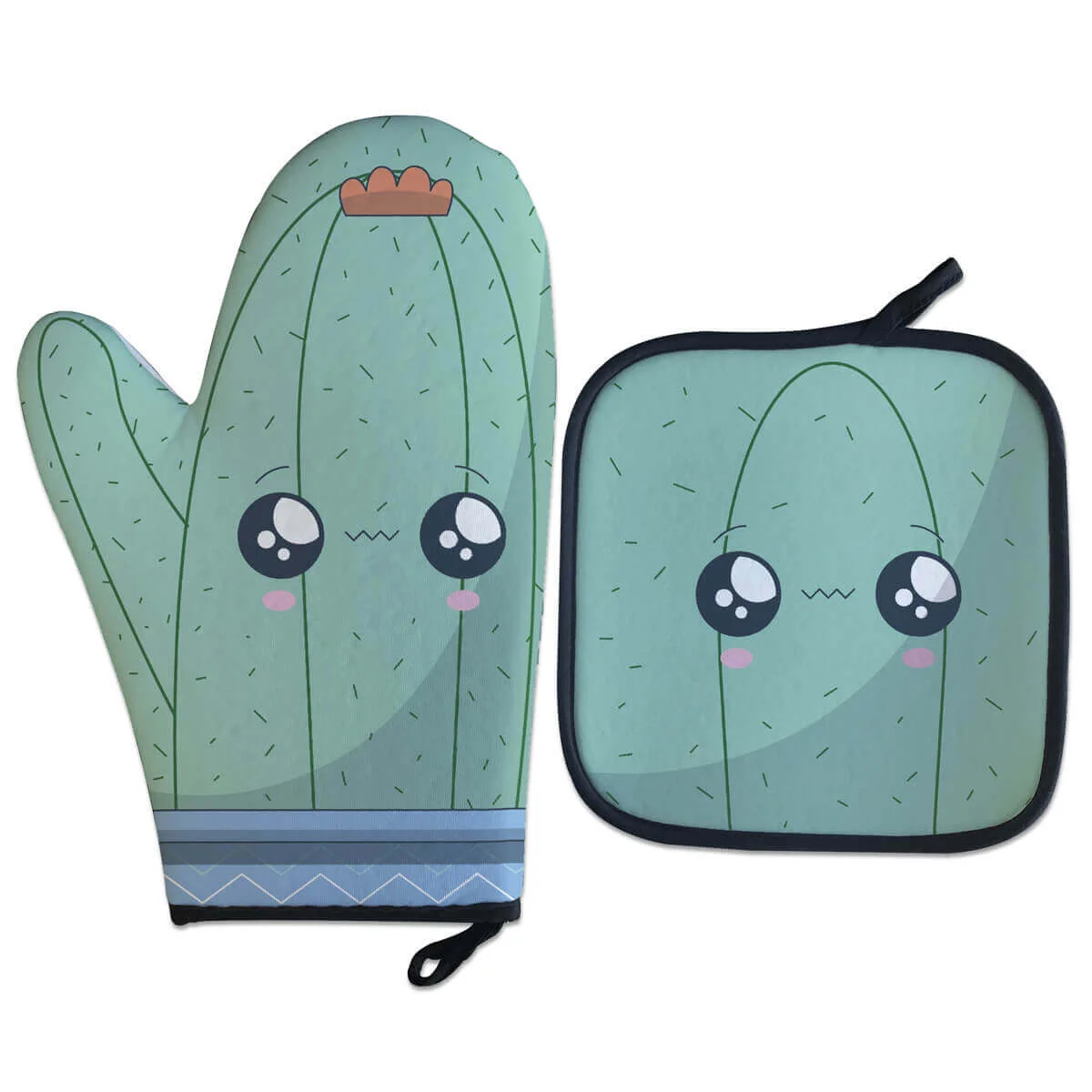 Luva Térmica Cacto Kawaii - Presente Criativo Geek