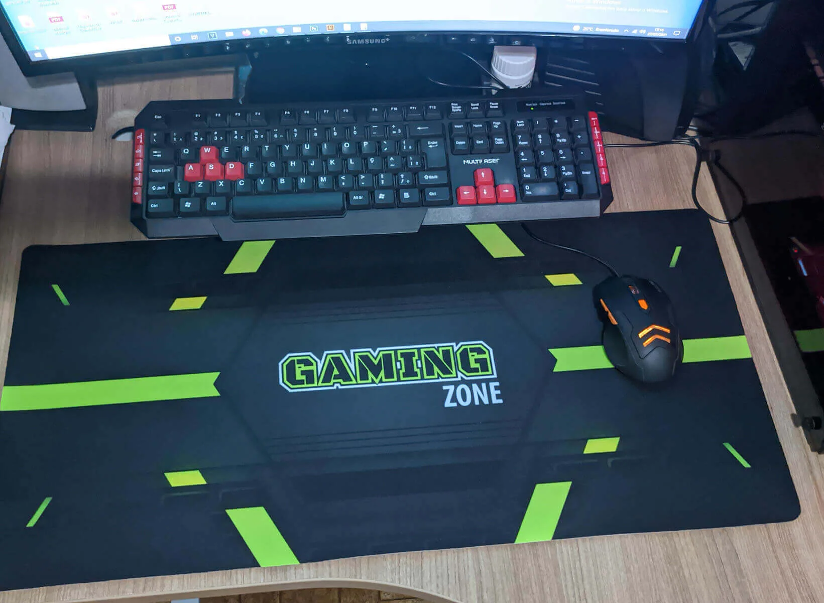 Mouse Pad Gamer Gaming Zone - Presente Criativo Geek 2