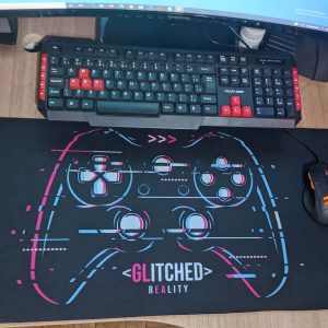 Mouse Pad Gamer Glitched Reality - Presente Criativo Geek 2