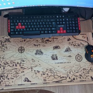 Mouse Pad Gamer Mapa Pirata - Presente Criativo Geek 2