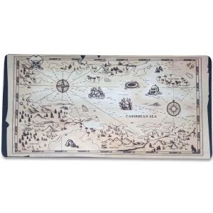 Mouse Pad Gamer Mapa Pirata - Presente Criativo Geek