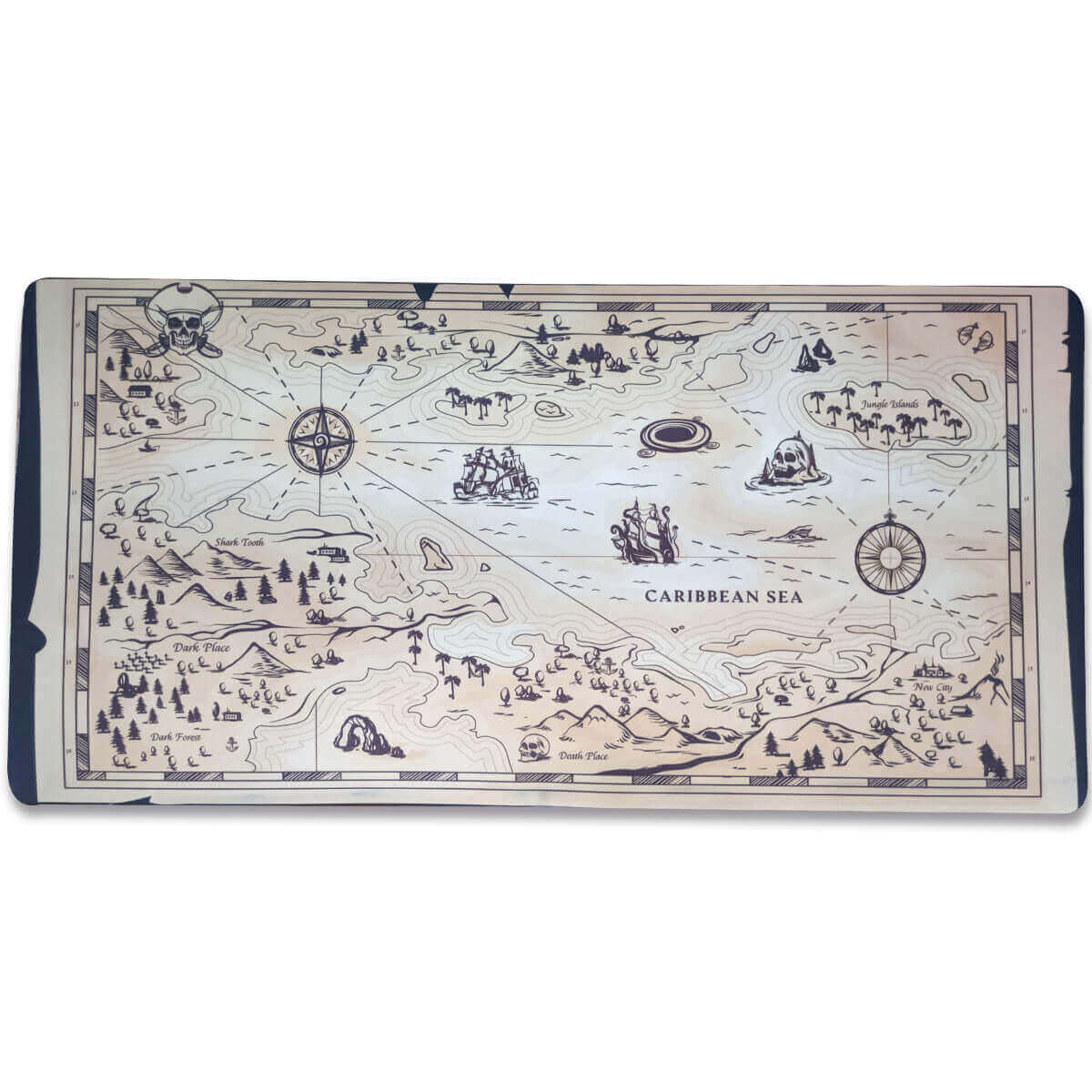 Mouse Pad Gamer Mapa Pirata - Presente Criativo Geek Mouse Pad Gamer Mapa Pirata - Presente Criativo Geek