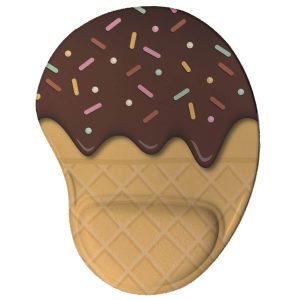 Mouse Pad Sorvete de Chocolate - Presente Criativo Geek